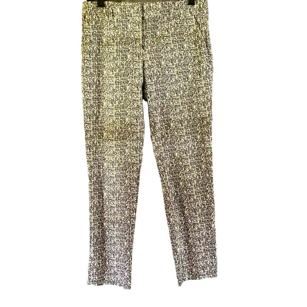 Katherine Barclay black & white ankle pants 6